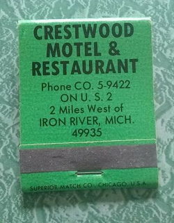 Crestwood Motel - Matchbook (newer photo)